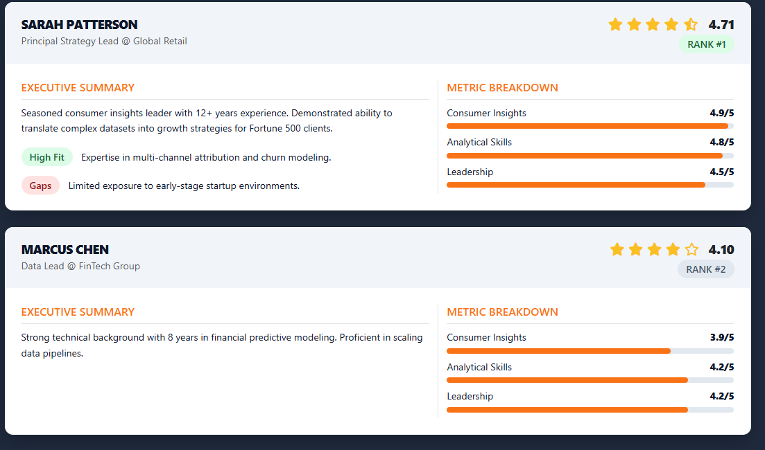 FASTMatch Screenshot